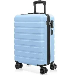 Amzfun Luggage PC+ABS Hardside Lightweight Suitcase Universal Wheels