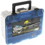 Plano Synergy Fishing Magnum Satchel, Two-Tier Tackle Box, Blue / White