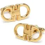 Men's Golden Horsebit Cufflinks