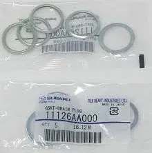 SUBARU GENUINE OEM 1985-2018 Subaru Oil Drain Plug Crush Washer Gasket SET OF 10 NEW 11126AA000