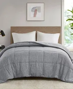 Gracie Mills Heathered Jersey Knit Down Alternative Comforter