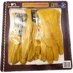 Wells Lamont Premium Leather Work Gloves 3 Pair Pack - Medium