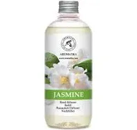 Aromatika Jasmine Reed Diffuser Refill w/Natural Essential Jasmine Oil 17 Fl Oz