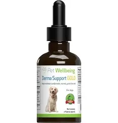 Pet Wellbeing Derma Support Gold Natural Support for Healthy Coat in Dogs