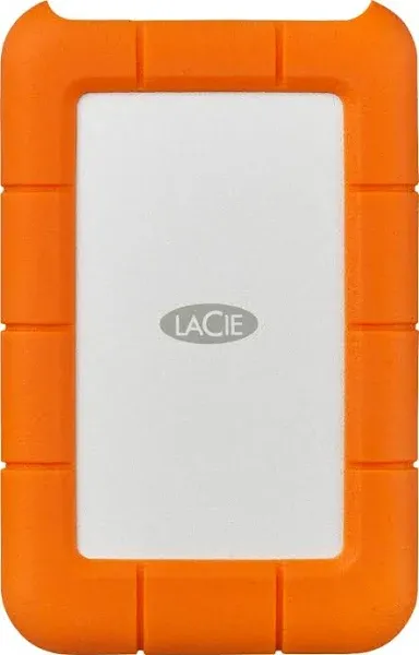 Lacie Rugged USB-C 5tb Portable External Hard Drive