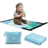 Froggy Family Airplane Seat Extender for Kids - Travel Bed for Baby with Built 