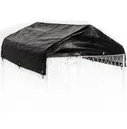 Dog Kennel Cover - WeatherGuard™ Small All Season Dog Run Cover &amp; Roof - Perf...