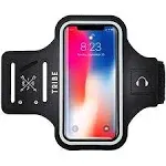 Tribe Water Resistant Cell Phone Armband Case Running Holder for iPhone Pro Max Plus Mini SE (12/11/x/xs/xr/8/7/6/5) Galaxy S Ultra Plus Lite Edge