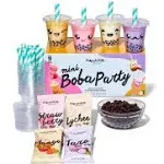 Thoughtfully Gourmet, Mini Boba Party Set, Makes 16 Tasting Portions of Bubble ...