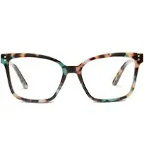 Peepers by PeeperSpecs Women's Octavia Square Blue Light Blocking Glasses