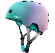 OutdoorMaster Skateboard Cycling Helmet - Two Removable Liners Ventilation Multi-Sport Scooter Roller Skate Inline Skating Rollerblading for Kids, Youth & Adults