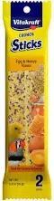 Vitakraft 3 Pack of Finch and Canary Crunch Stick Bird Treats, 2 Sticks Each, Egg and Honey Flavor