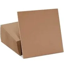 Bright Creations 20 Pack 12x12 MDF Boards, 1/4 Thick Chipboard Sheets for DIY Arts and Crafts