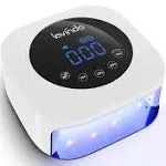 Lavinda UV LED Nail Lamp, Cordless Gel Nail Lamp 54W Rechargeable Nail Dryer Gel Polish Light with Large LCD Display, Professional Gel Curing Lamp