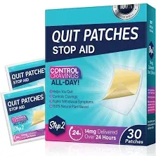 Step 1 | 21 mg, Quit Patches 30 Count, Stop Aid to Help Quit That Work, Transdermal System Patch - Behavioral Support Program Information Included