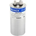 Bojack 40 UF 370V 450V AC CBB65 Motor and Fan Starting Round Capacitor 40 MFD 10000AFC