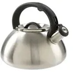 Primula Avalon 2.5 Qt. Whistling Kettle - Brushed Stainless Steel 