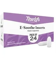 NewLife Naturals Vitamin E Suppositories for Women - Vaginal Dryness Irritation Menopause Atrophy Relief - All Natural Estrogen Free Feminine Care 38IU - 48 Inserts