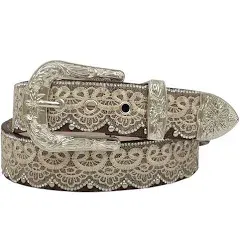 Angel Ranch Women's Lace Rhinestone Belt