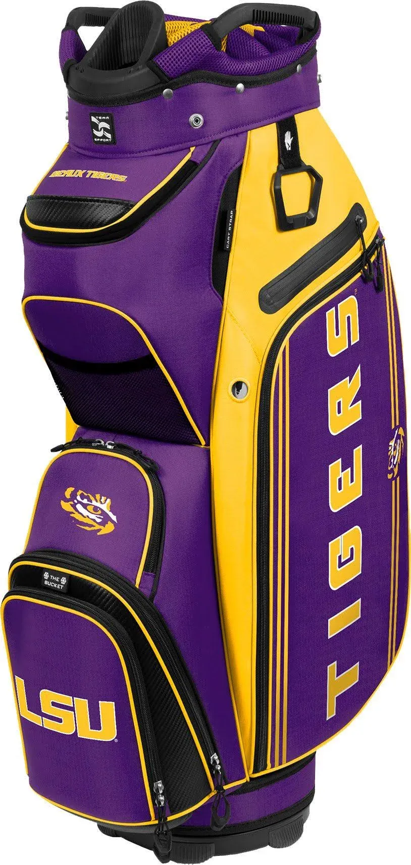 LSU TIGERS TEAM EFFORT BUCKET III COOLER CART GOLF BAG