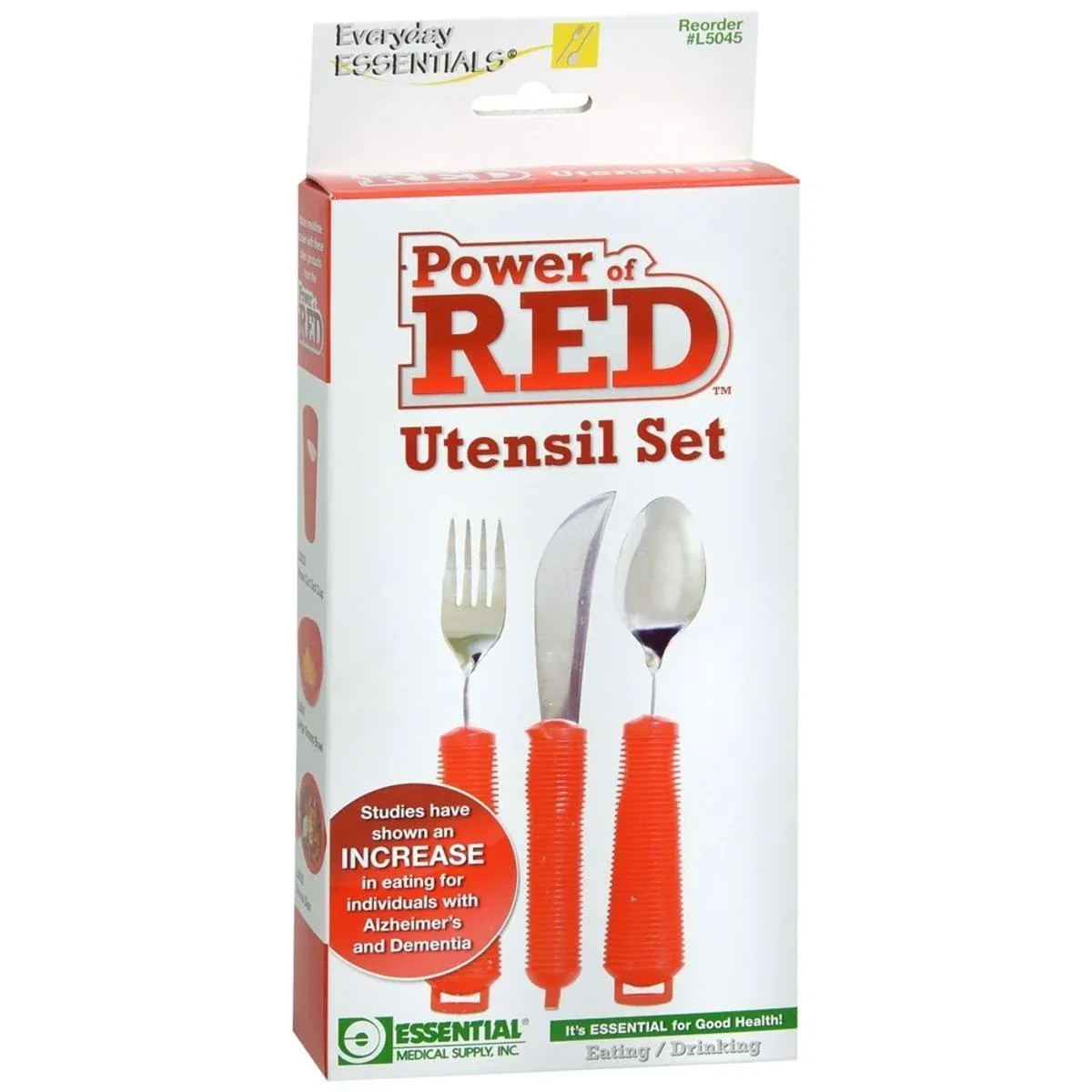 Essential Medical Supply Power of Red L5045 Utensil Set