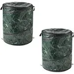 29.5-Gallon Pop up Outdoor Garbage Can - Collapsible Trash Can for Parties, Yard