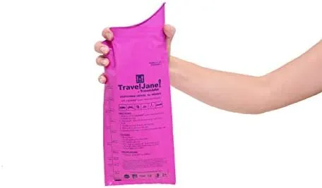 TravelJane Disposable Urinal for All Genders, Adults, and Children (6 Pack)