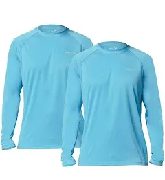 BALEAF Men's Long Sleeve Rashguard UPF 50+ Swim Rash Guard Water Shirts for Surfing Diving Kayaking