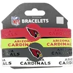 Arizona Cardinals Bracelets - 4 Pack Silicone - Special Order