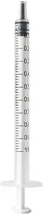 1ml 1cc Syringe with Luer Slip Tip, No Needle (Pack of 50)