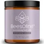 BeesOline Multi-Purpose Organic Moisturizer with Lavender | PETROLEUM FREE | Soothes dry cracked itchy skin, protectant beeswax, promotes healing, reduces stretch marks, tattoo aftercare