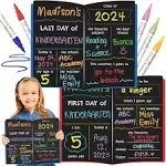 Funcils First Day of School Sign 11 x 13&#034; - My First and Last Day of School B...