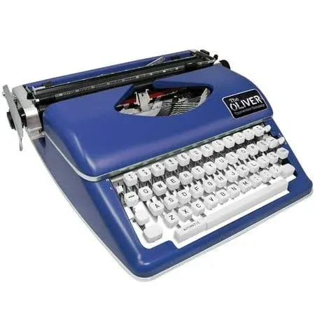 The Oliver Typewriter Company Timeless Manual Typewriter in Blue OTTE-1634