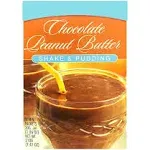 Healthywise Pudding or Shake, Low Calories, 15g Caseinate Protein, Aspartame Free, Low Fat, 7 Servings per Box (chocolate Peanut butter)