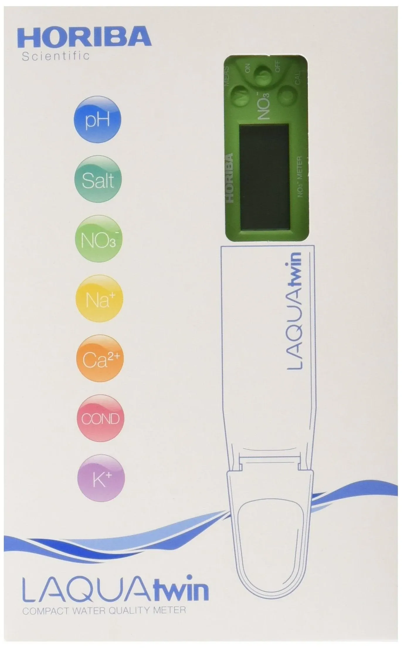 HORIBA LAQUAtwin NO3-11 Compact Nitrate Ion Meter for Water, viscous liquids, solids, and powder samples