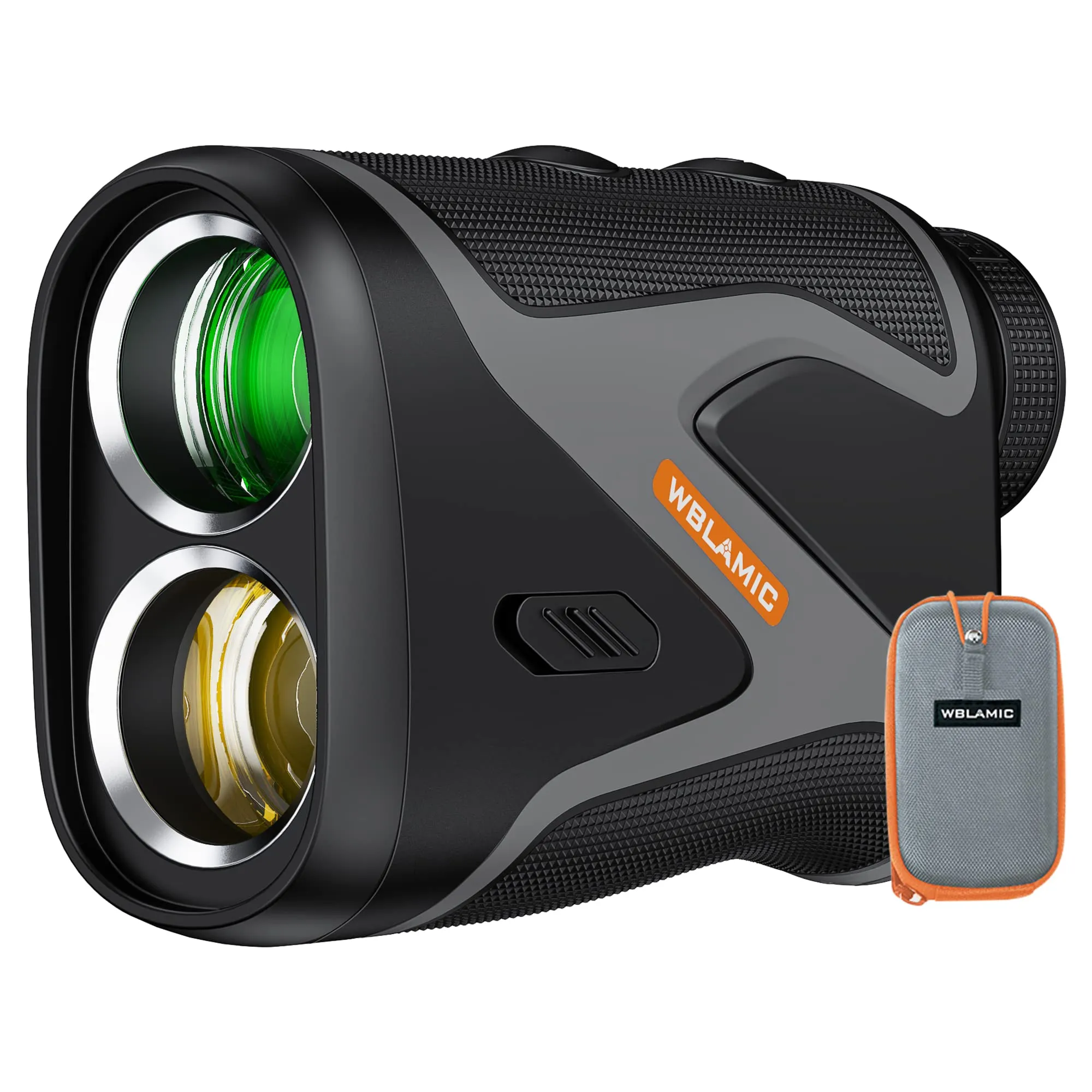 1100 Yards Golf Rangefinder with Slope, WBLAMIC Laser Range Finder for Golfing & Hunting with Flag Pole Lock Vibration, 6X Magnification, Rechargeable, IP54 Water & Dustproof