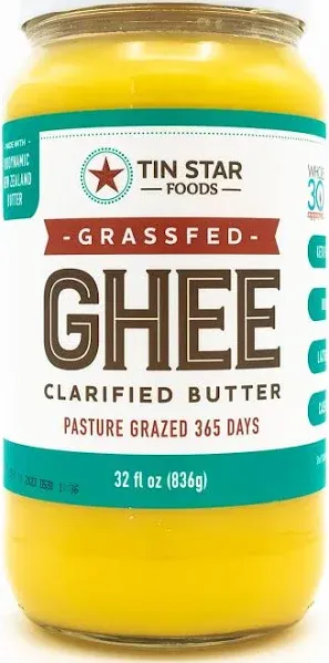 Tin Star Foods New Zealand Grassfed Ghee (1.99 lbs)