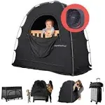 SlumberPod Portable Privacy Pod Blackout with Fan - Black