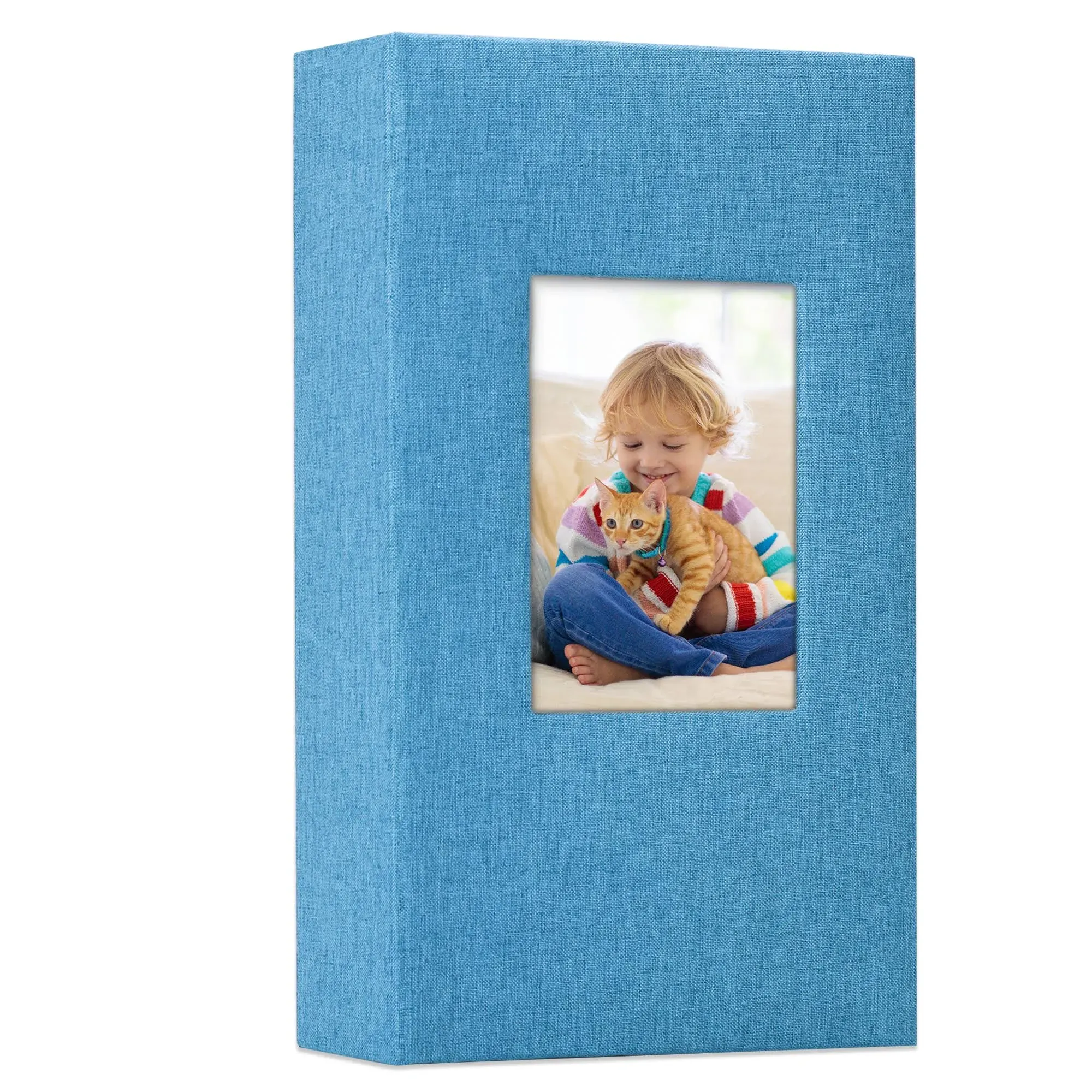 Classic Slip-in Photo Album - Linen Cover with Window