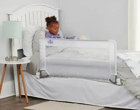 Bed Rail Guard Swing Down For Kids Toddler Baby Safety Twin Queen Size Mattress