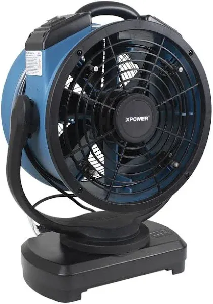 XPOWER FM-88W Multipurpose Oscillating Portable 3 Speed Outdoor Cooling Misting Fan with Built-In Water Pump and Hose