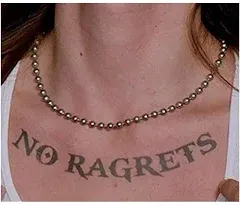 Costume Agent We're The Millers No Ragrets Tattoo