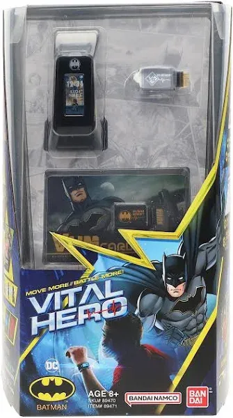 Bandai Vital Hero VHM Card DC Batman Bracelet/Watch &amp; VHM Cards Heros &amp; Villains