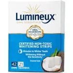 NEW Lumineux Oral Essentials Teeth Whitening Strips 42 strips 21 Treatments