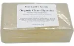 Organic Clear Glycerin - 2 lbs Melt and Pour Soap Base - Our Earth's Secrets