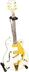 Axe Heaven Brian Setzer White Hollow Body Mini Guitar