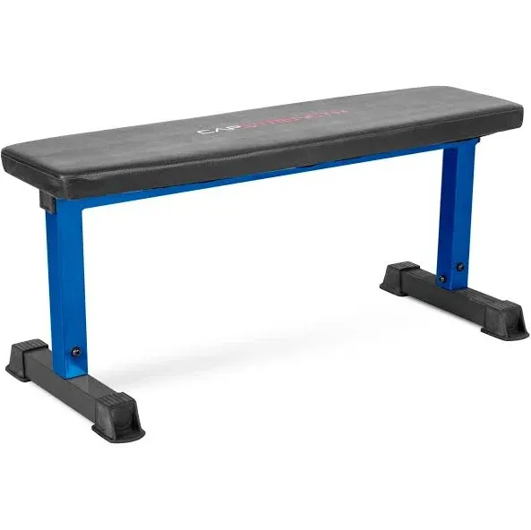 Cap Strength Flat Weight Bench, Blue, Black