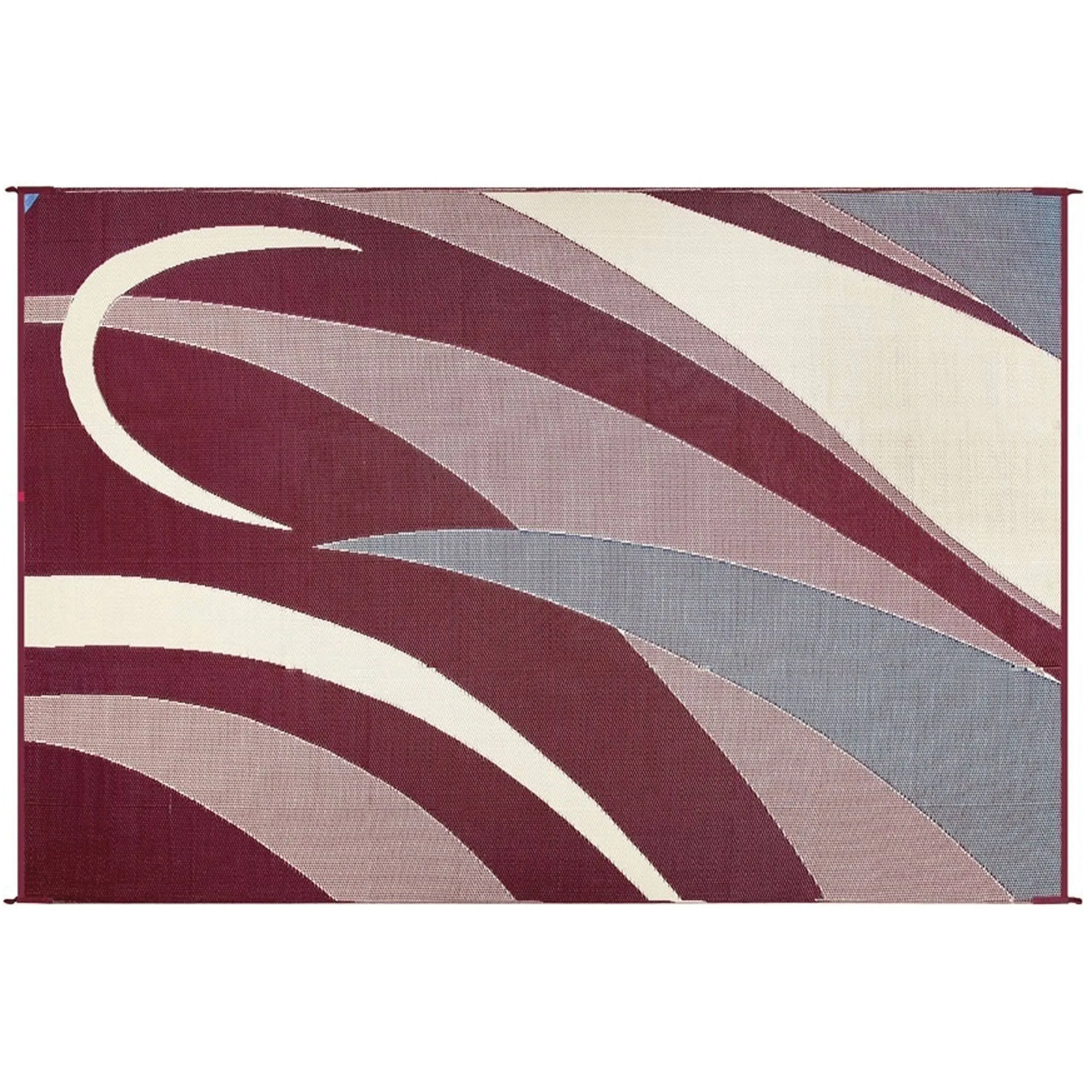 Ming's Mark GA5 Burgundy/ Black Graphic Mat - 8' x 12'