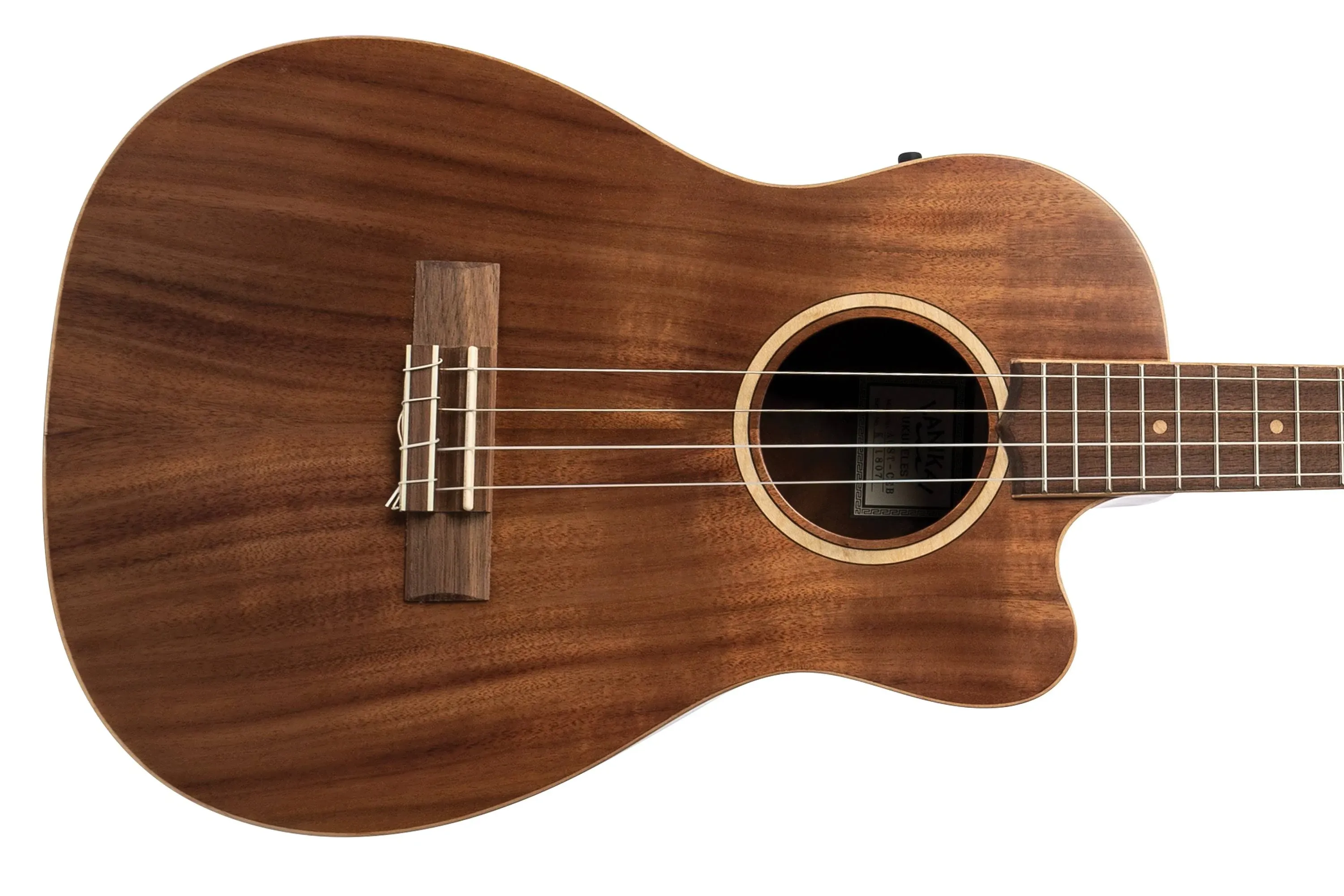 Lanikai ACST-CEB Acacia Solid Top Baritone Acoustic-Electric Ukulele