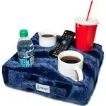 Cup Cozy Deluxe Pillow (Navy) As Seen On TV -The World's Best Cup Holder! Keep Your Drinks Close and Prevent spills. Use It anywhere-Couch, Floor, Bed